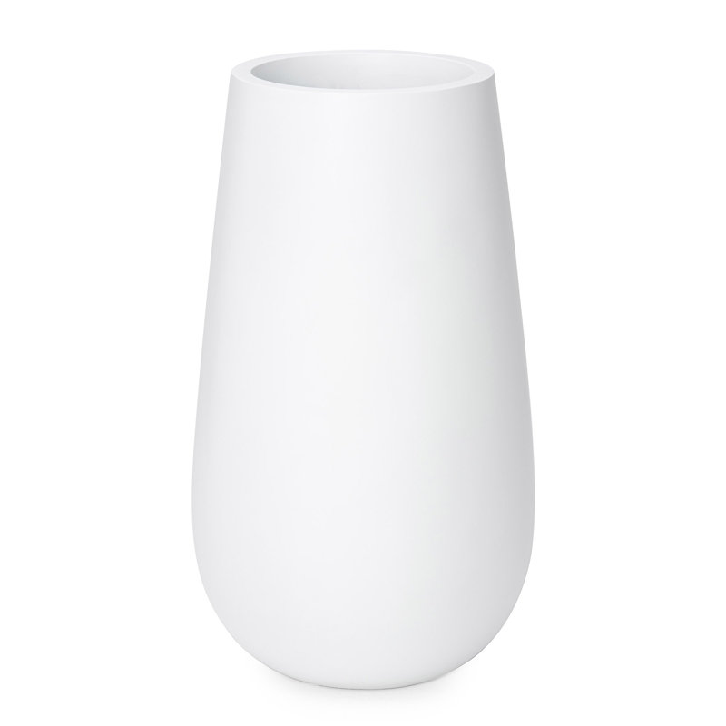 Jardinière Gomez de 36 po de hauteur mate, Blanc