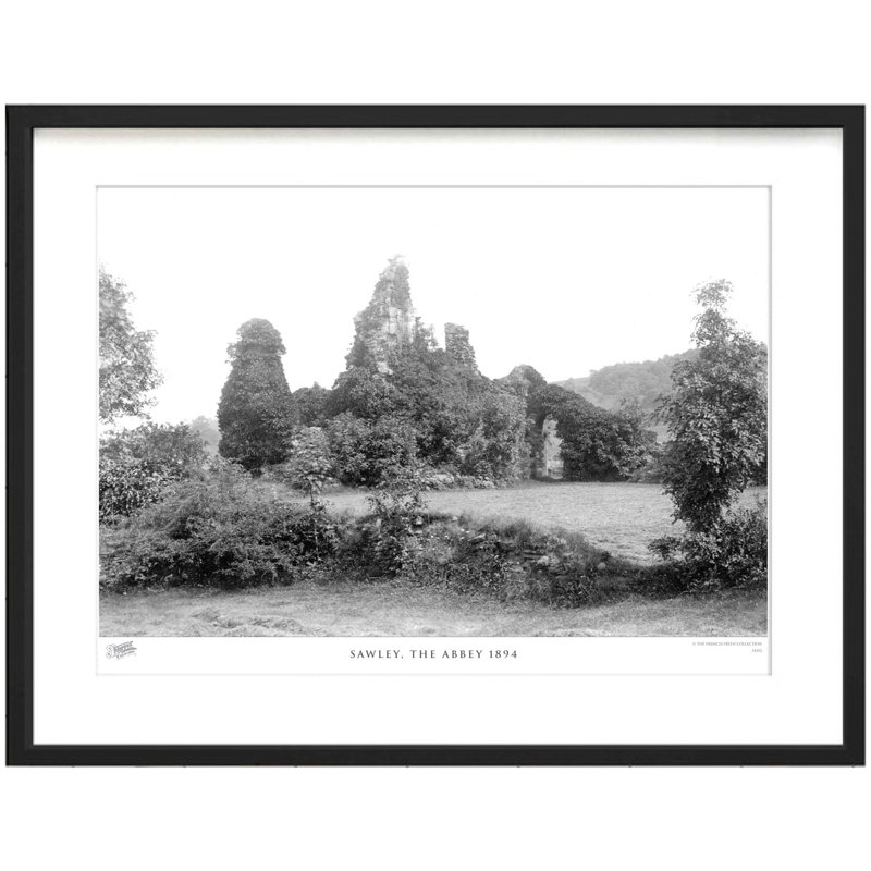 Sawley, The Abbey 1894 - Single Picture Frame Print, 40cm H x 50cm W x 2.3cm D
