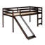 Lit mezzanine avec glissade, conception multifonctionnelle, lit simple-1986039312