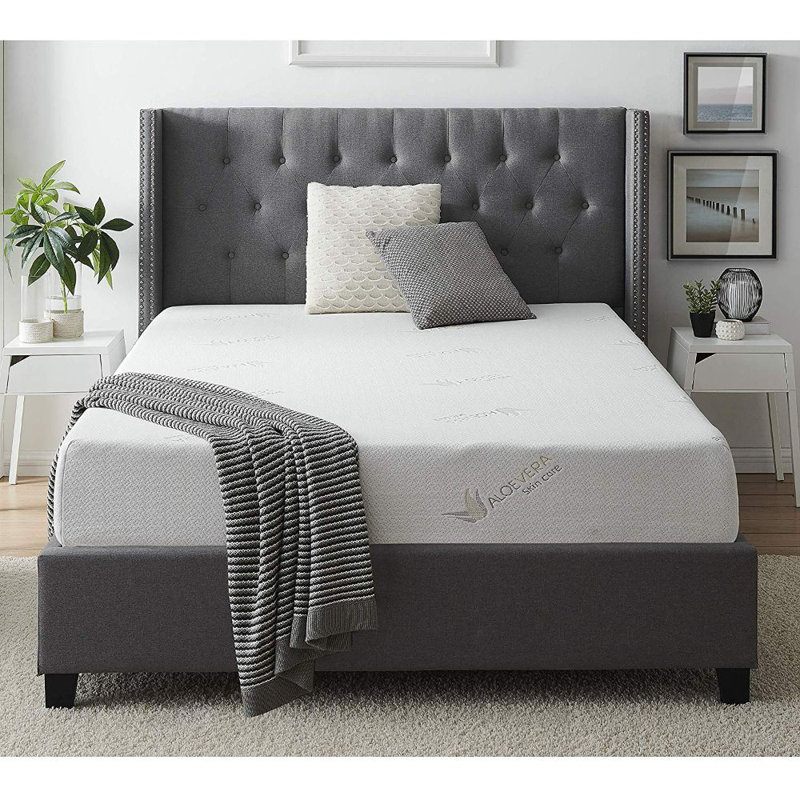 Matelas en mousse viscoélastique Theodore, Grand lit, Profil bas