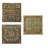 S/3 24x24" Multi-Colored Square Wall Art