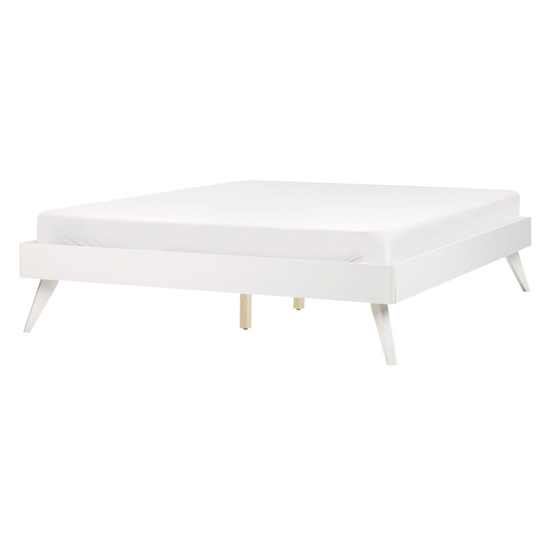 Hagaman Bed, European Double (140 x 200cm), White