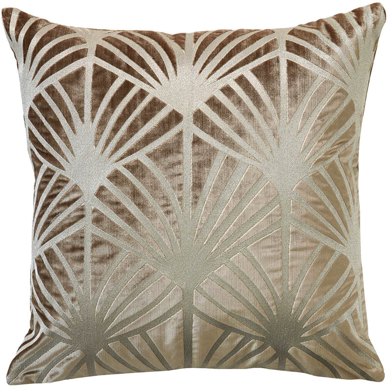 Lisbon Velvet Square Pillow Cover & Insert, Caramel