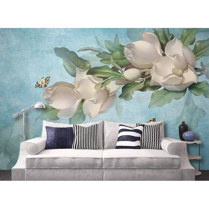 Murale scandinave Gardenia, l 98 po x L 150 po