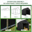 6.2 Ft. W X 7.6 Ft. D Polyethylene Portable Carport-133596906