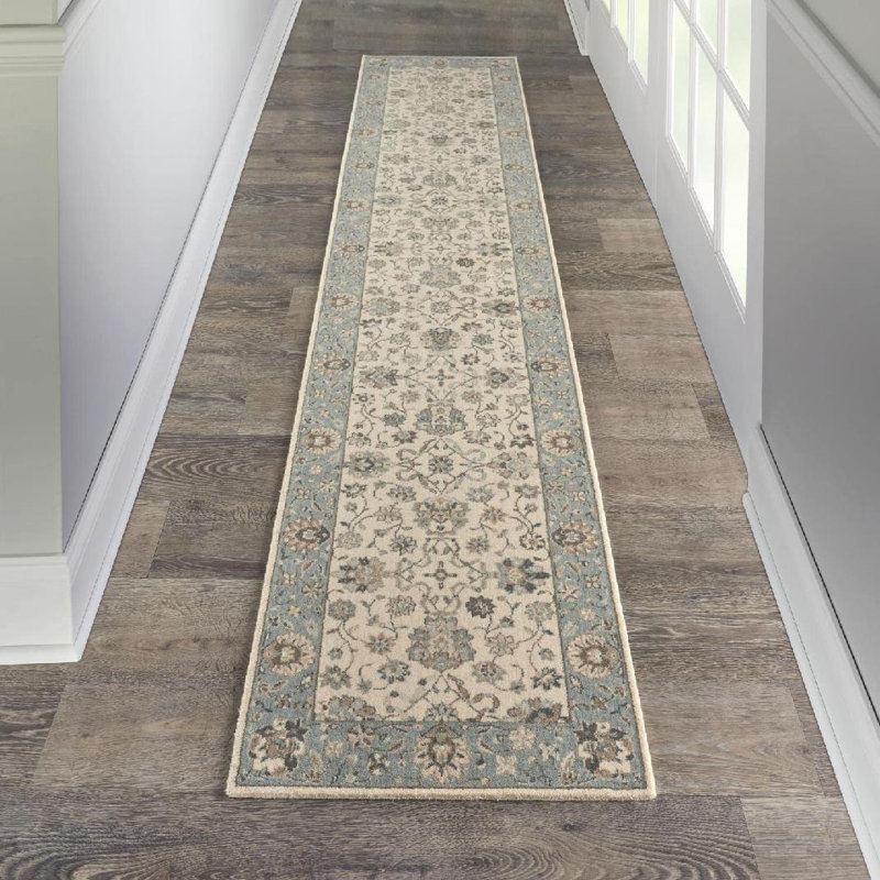 Crownover Wool Oriental Indoor Rug, Runner 2'6" x 12'