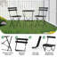 Ensemble bistro 3 pièces pliable, noir-154900688