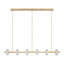 Kelly Wearstler Laurel 6-light extra large linear chandelier