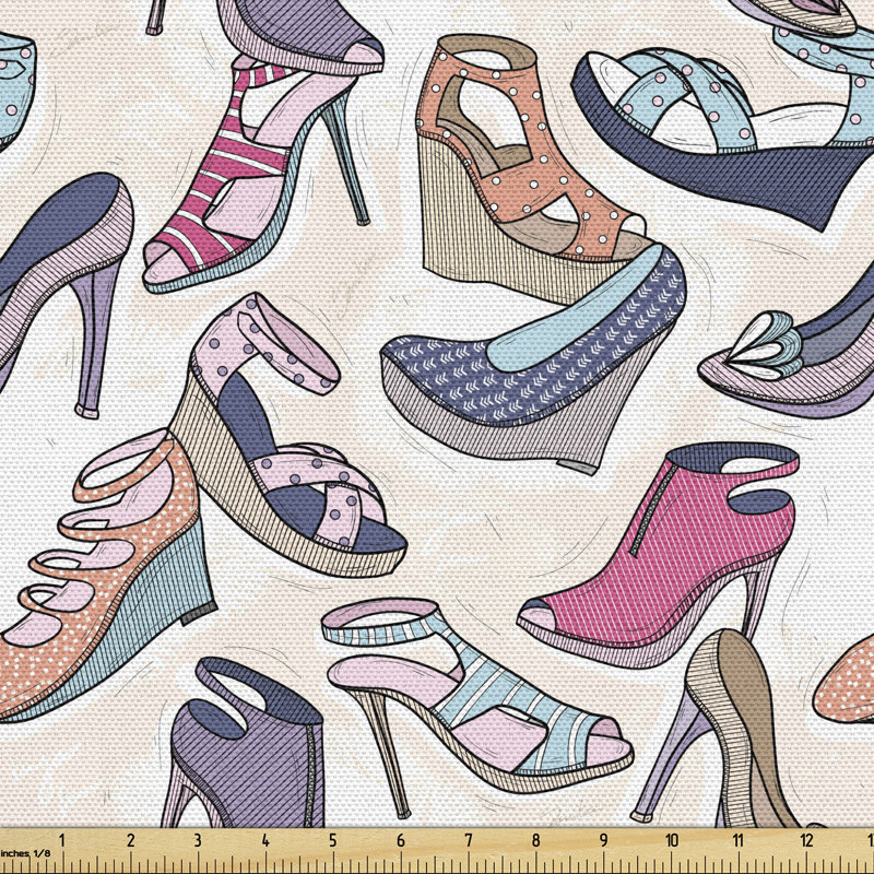 Chellman Doodle Shoes Elements Women High Heels Multi-Purpose Fabric