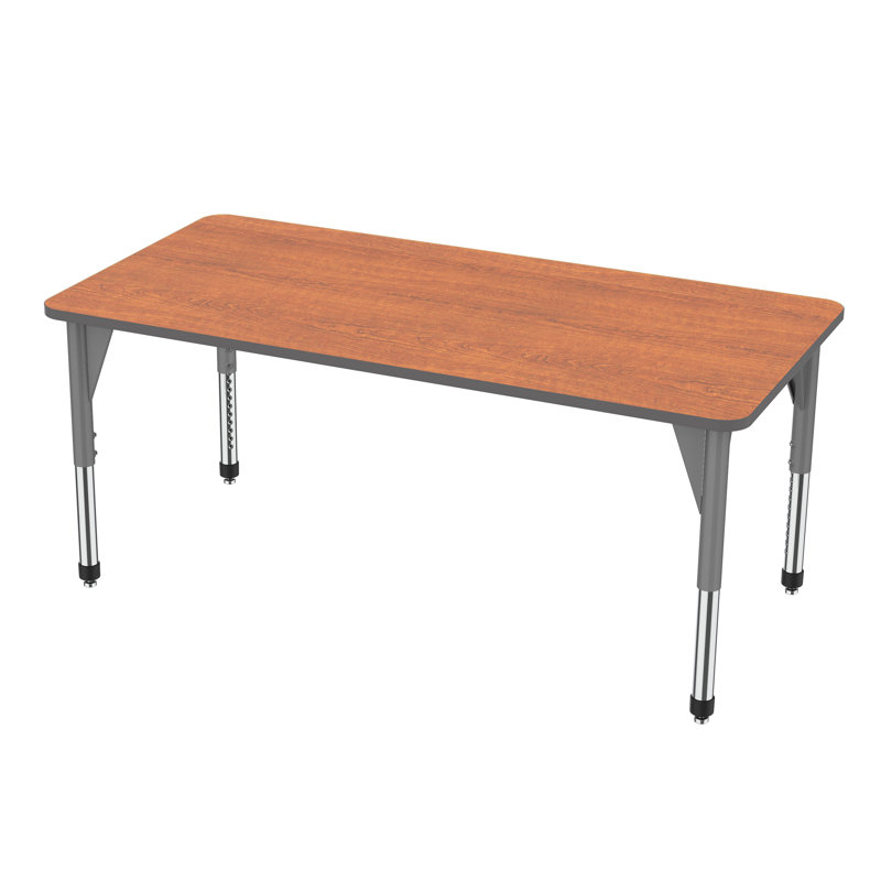 Table d'activités rectangulaire à hauteur réglable Premier Series Whiteboard, H 31 po x L 72 po x l 36 po, Gris