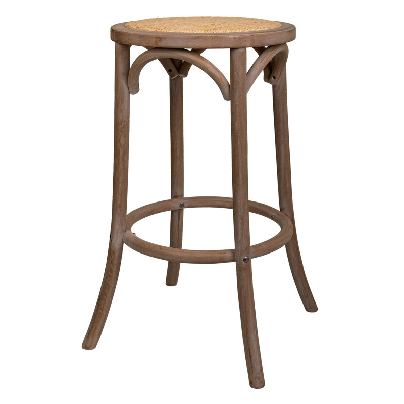 Solid + Manufactured Wood Accent Stool