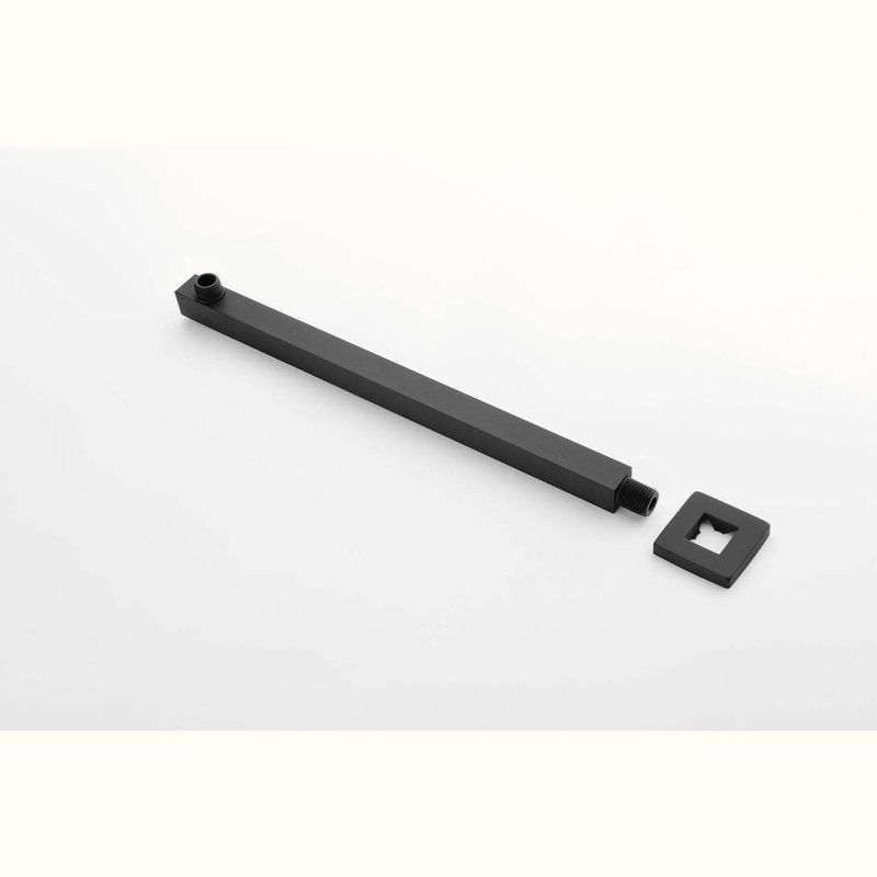 Système de douche complet avec valve brute, Noir mat