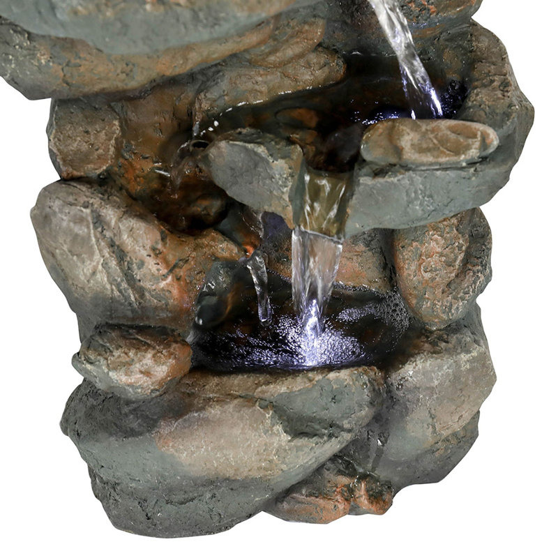 Fontaine en résine avec lumière DEL Betsabeth