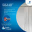 Stick N Lock Stainless Steel Adhesive Tension Rod 86in Chrome