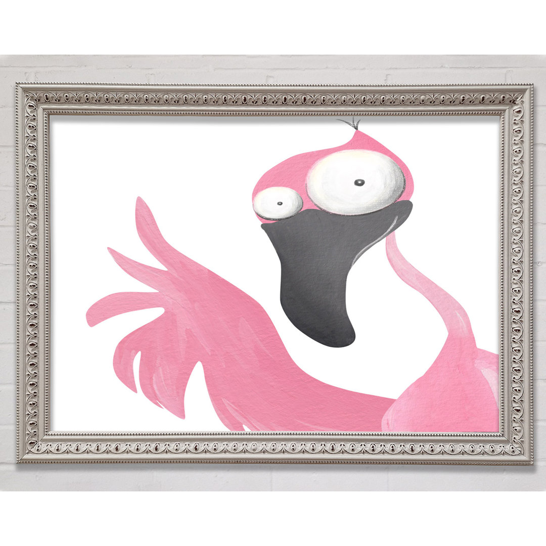 Der rosa Flamingo - Druck