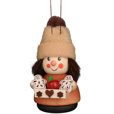 3.5'' Wood Hanging Figurine Ornament