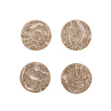 Luster 4 Piece Coaster Set in a Gift Bag
