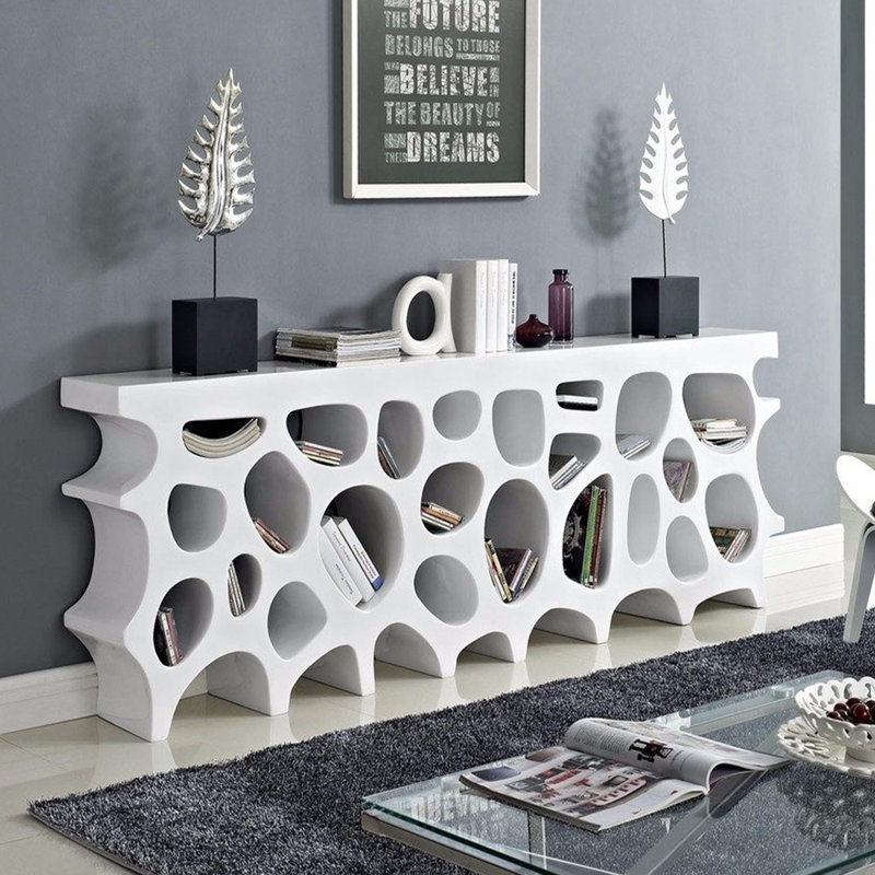Modern minimalist style creative console table, White