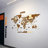 3D Wooden World Map for Wall -  3D Wood Push Pin Map-355034429