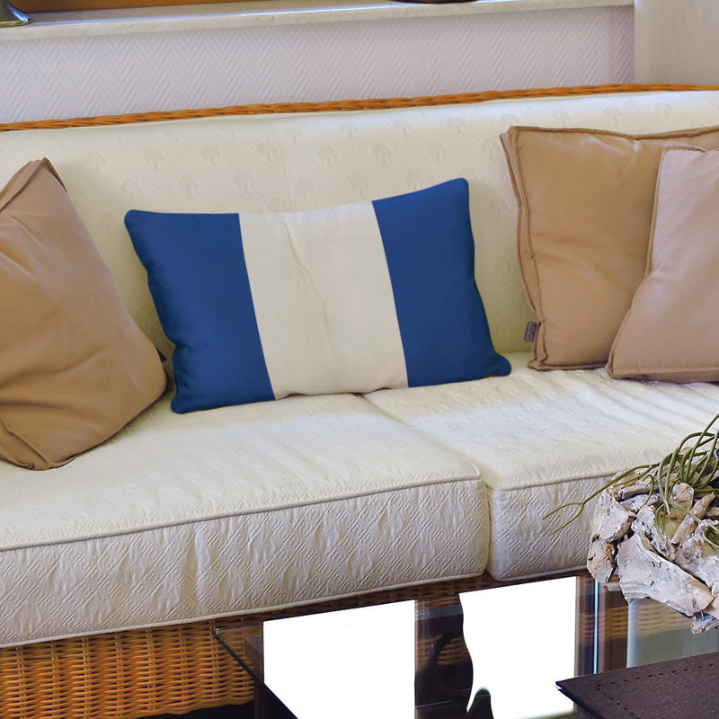 Housse de coussin lombaire Atlanta, Dallas, Bleu foncé