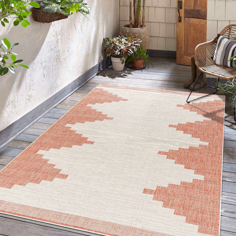 Tapis intérieur / extérieur Isidro, Rectangle 4 pi x 6 pi