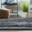 Rider Hand Woven Leather/Cotton/Jute Rug in Beige/Blue-835535226