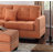 L-shaped Sectional Sofa Couch with Ottoman  and Pillows ,upholstered sectional-698148963