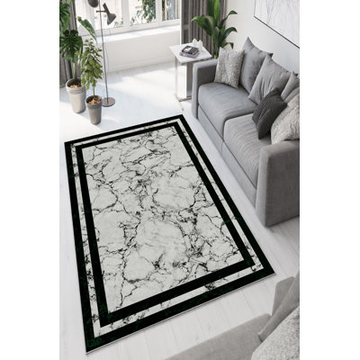 Durable Polyester Area Rug, 23.6 x 39.4 inches | 100% Antibacterial, Eco-Friendly, Non-Slip PVC Dot Underside | Machine Washable, Digital Print Design | Perfect for Living Room, Bedroom, or Office Décor