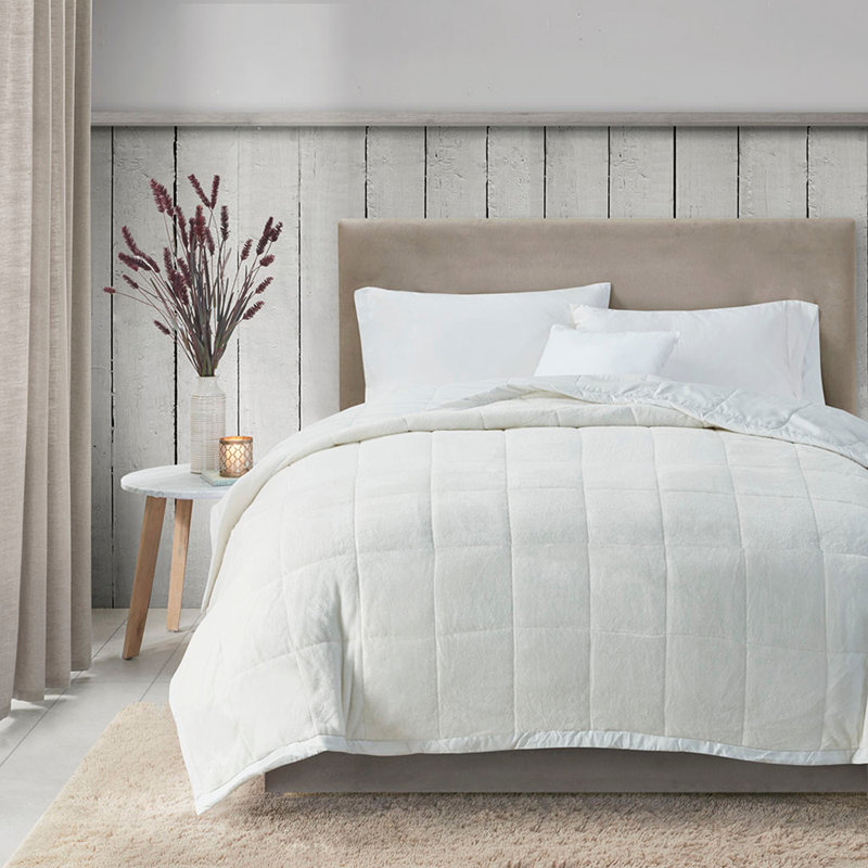 Couverture réversible en duvet HeiQ Smart, Ivoire ivoire, Double