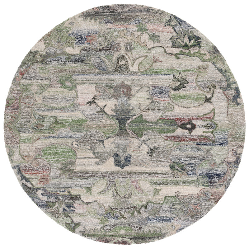 Tapis floral performance Fredez, Rond 6 pi