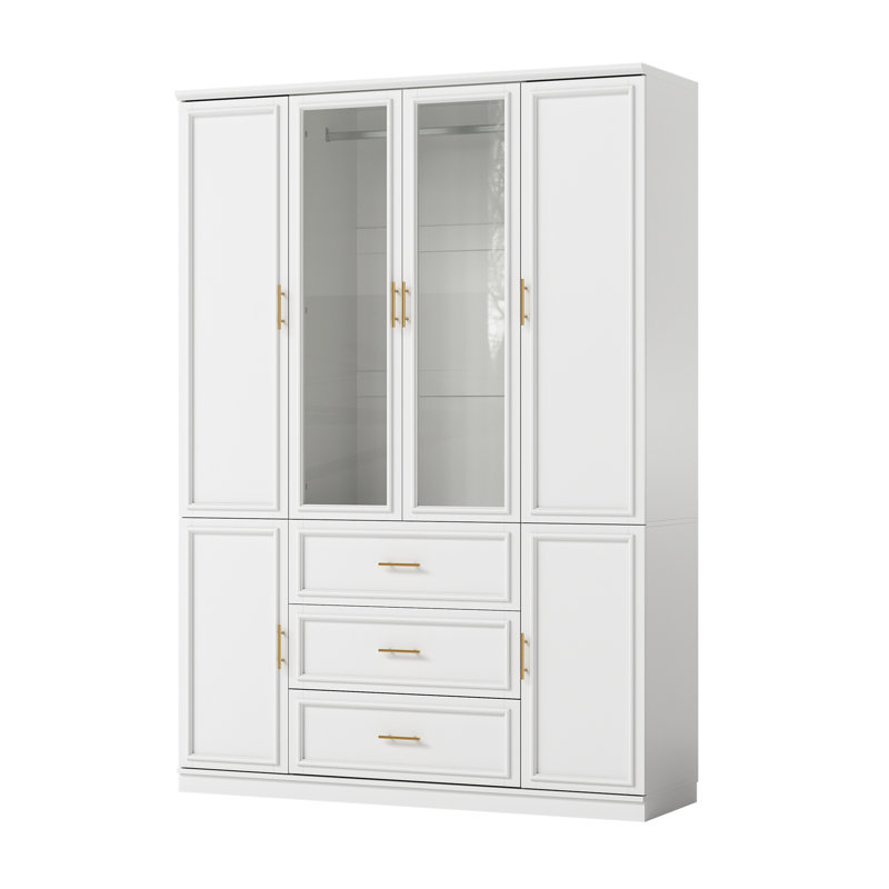 106.6 " W Glass Standard Wardrobe