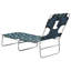  Chaise longue de jardin inclinable pliante