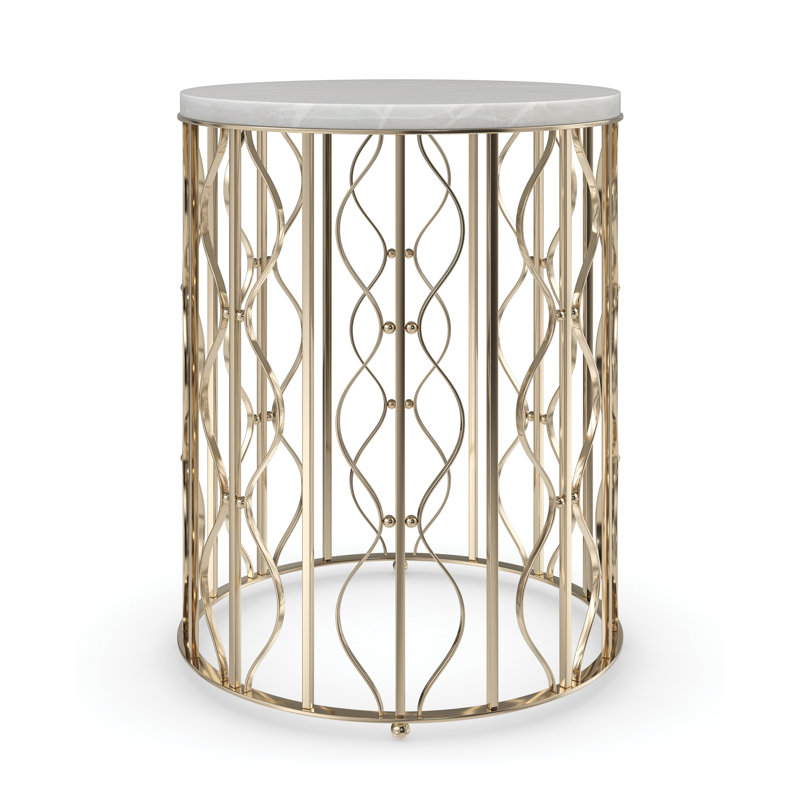 Marble Top End Table