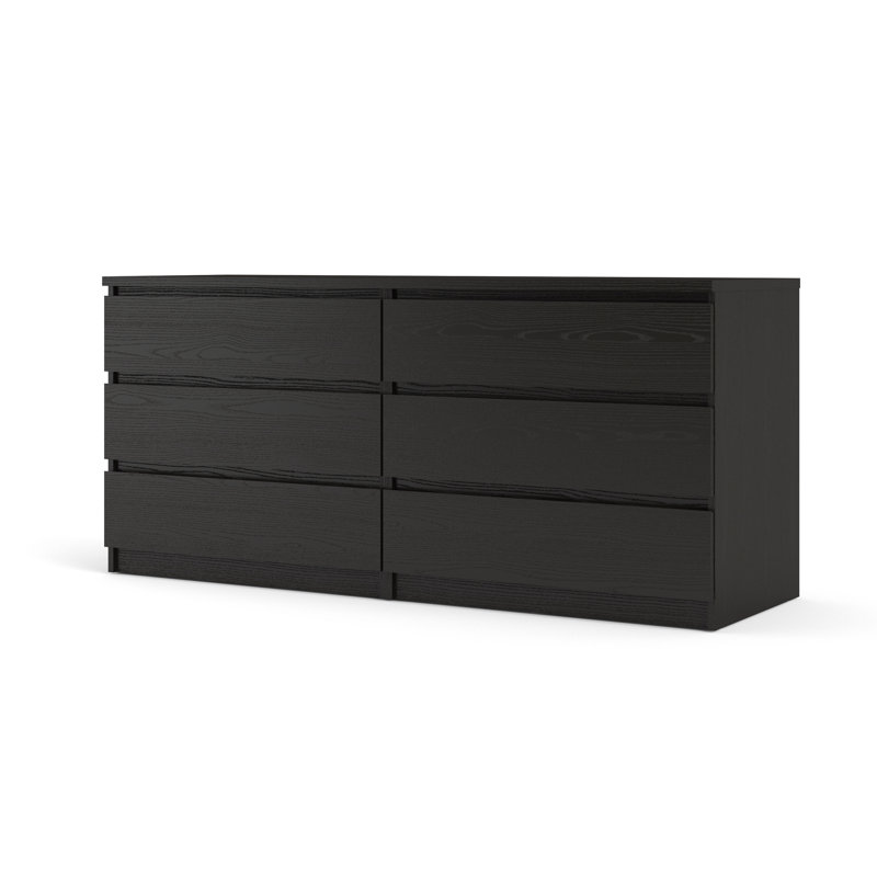 Caton 6 - Drawer Chest of Drawers, Black