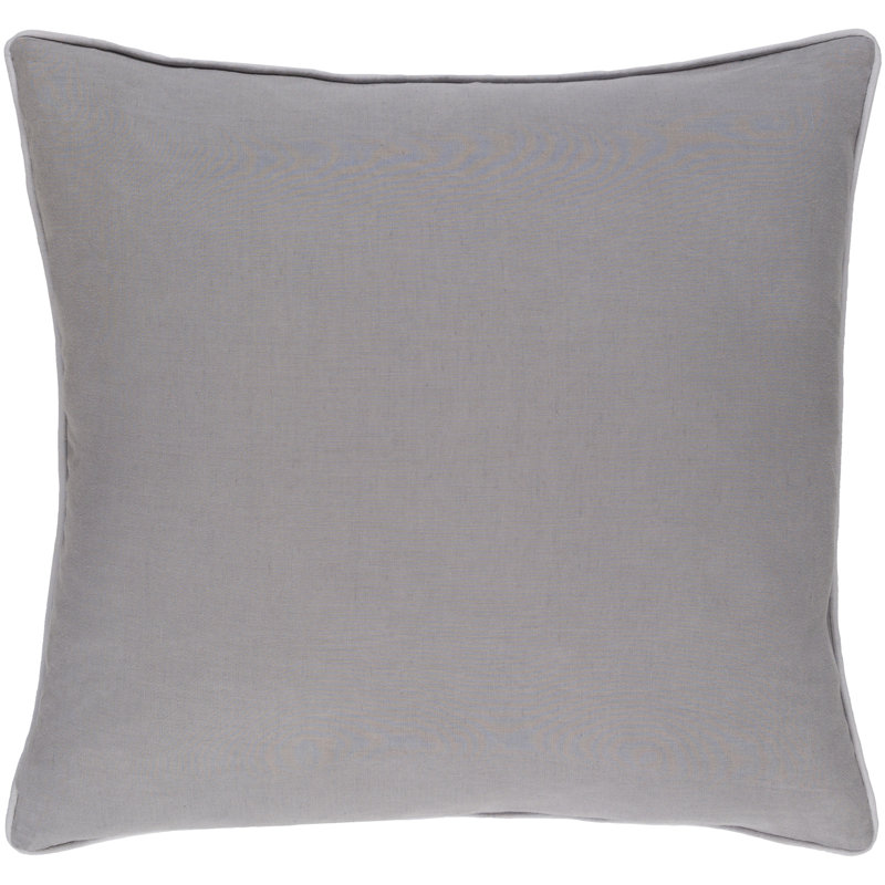 Geometric Throw Pillow, Light Gray, 18" H x 18" W x 4" D