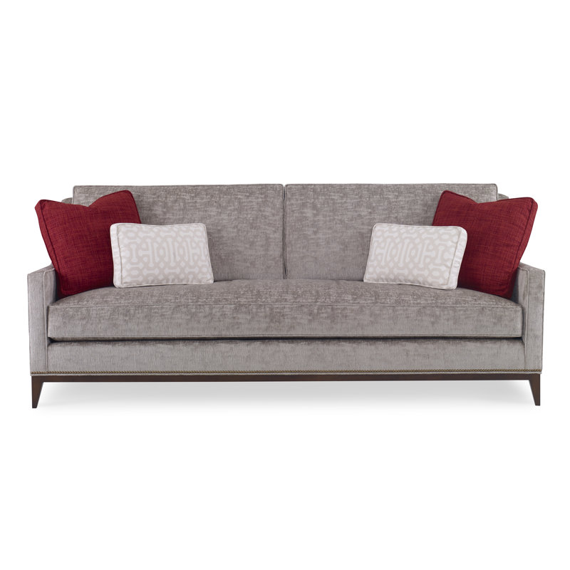 Sonoma Sofa, American Walnut, Structure Royal Blue, Sunny Linen
