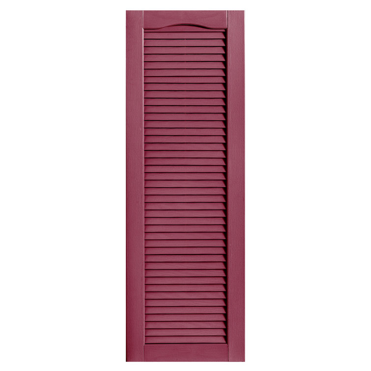 Cathedral Top Full-style Open Louvre Shutters Pair