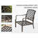 Nasir Patio 7-Piece Metal Dining Set with Swivel Chairs & Cushions
