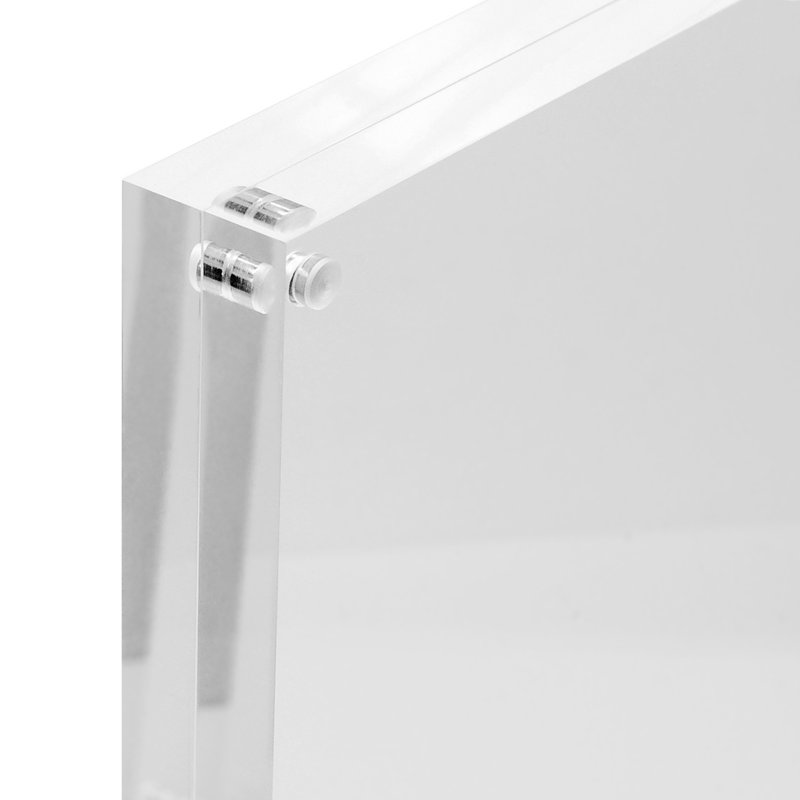 8x10 Clear Acrylic Magnetic Frame for Tabletop and Wall Display