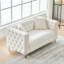 Canapé Chesterfield 2 places avec velours-1164747608