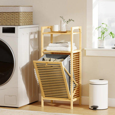 Bamboo Laundry Cart