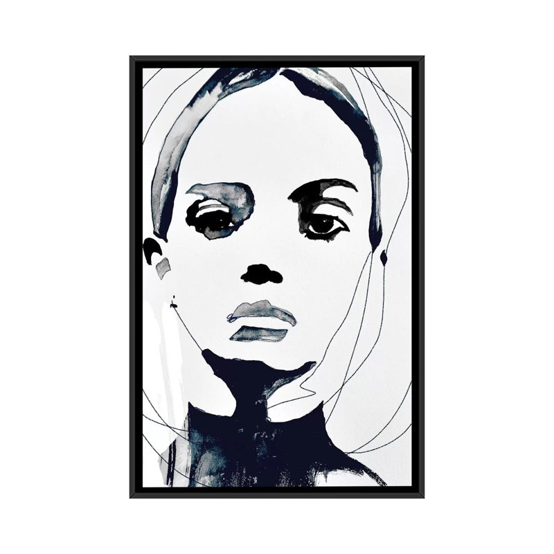 «Vanquish», impression sur toile, H 26 po x l 18 po x P 1,5 po, Toile avec cadre noir, Pas de tapis