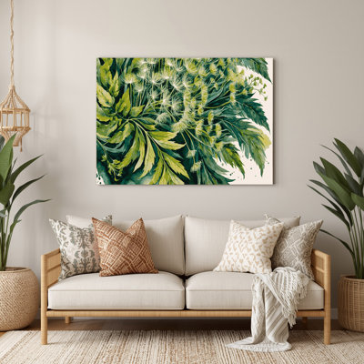 Vegetables Dandelion Greens Green Metal Wall Art