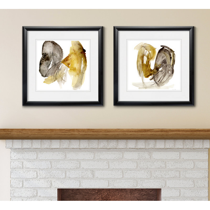 'Calendula I' 2 Piece Framed Painting Set
