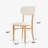 Arc Modern Solid Wood Upholstered Rounded Back Side Chair Set Of 2-865261557