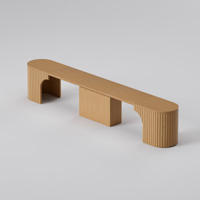 Bachman Extendable Soild Wood Bench 40" to 98"