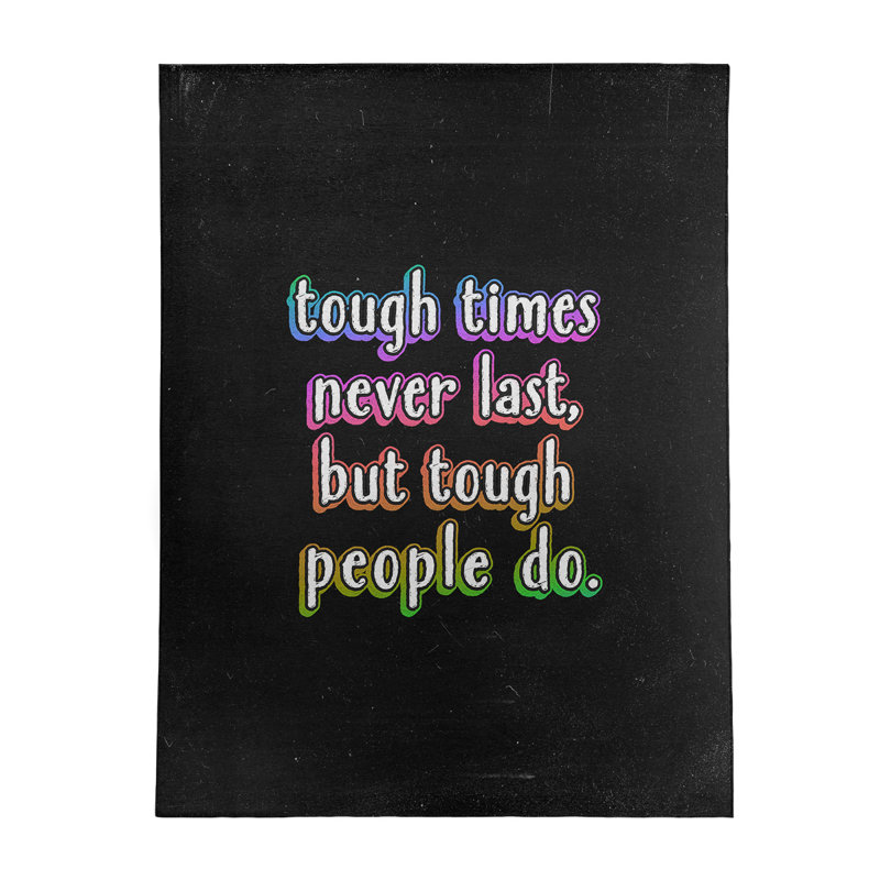 Tapis en polyester rigide times quote tableau noir style, Rectangle 9 pi x 12 pi