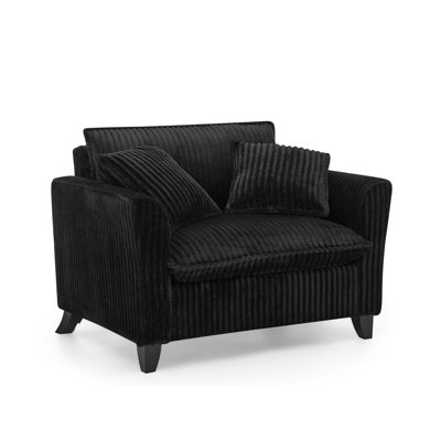 Fauteuil en velours côtelé l 46 po
