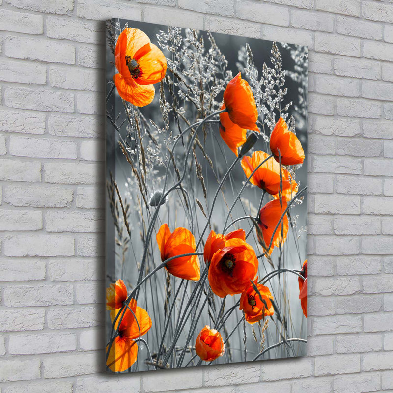 Field Poppies - Wrapped Canvas Print