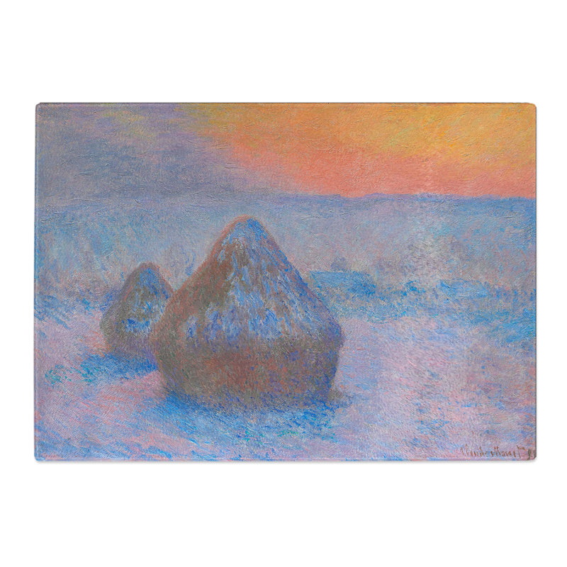 Haystacks Vol.2 by Claude Monet Chopping Board, 0.4cm H x 20cm W x 28.5cm L